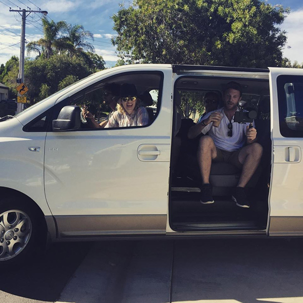 Shooting in (R)adelaide with our makeshift tracking vehicle